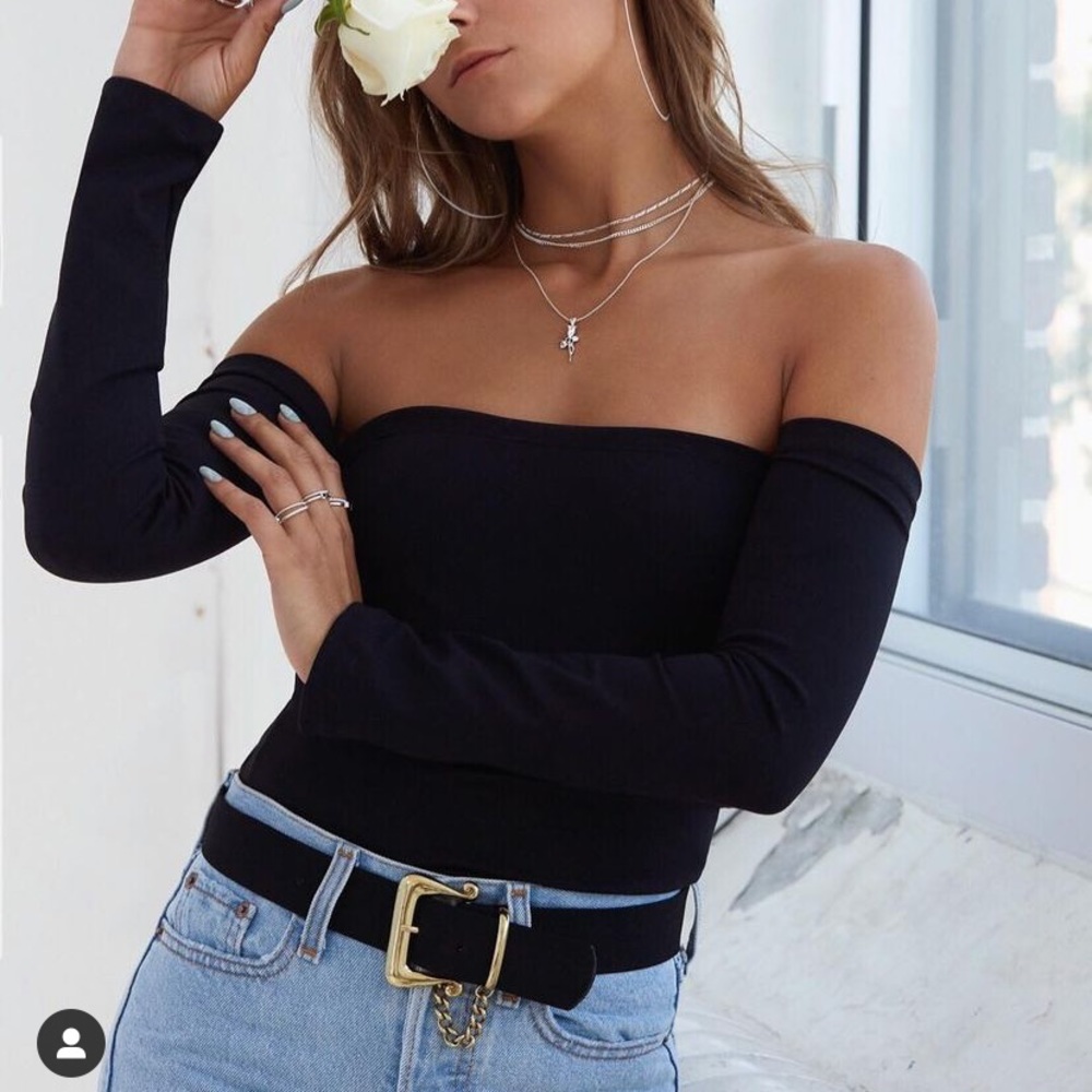 BNWOT Ledah x Le Manoir Boutique White Long Sleeve